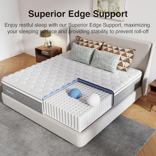 12 Inch Queen Mattress,Queen Size Hybrid Mattress, view 5