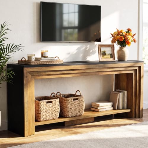 71-Inch TV Stand, Farmhouse Entertainment Center, 55-65 Inch TVs, view 2