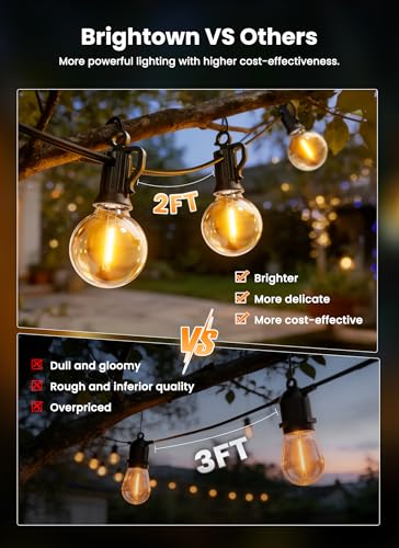 108FT 52LED Solar String Lights Outdoor with Remote & USB Port, view 3