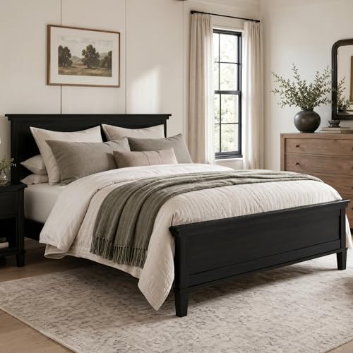 Full Size Wood Platform Bed Frame with Headboard, view 6