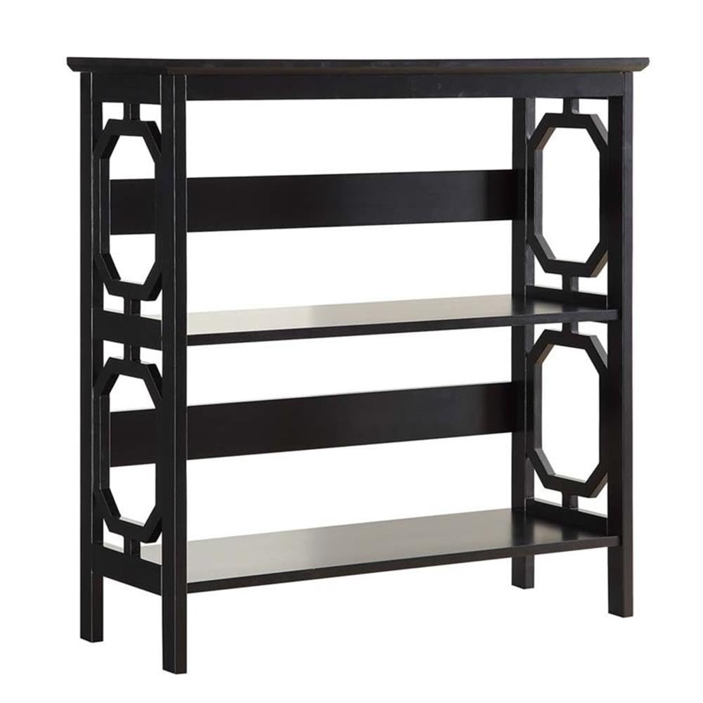 Omega 3 Tier Bookcase, Black
