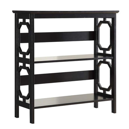 Omega 3 Tier Bookcase, Black