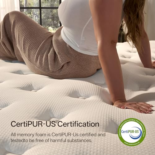 12 Inch Queen Size Mattress, Hybrid Memory Foam, Medium Feel, view 4