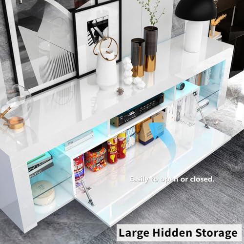 63 in Floating TV Stand Wall Mounted, view 6