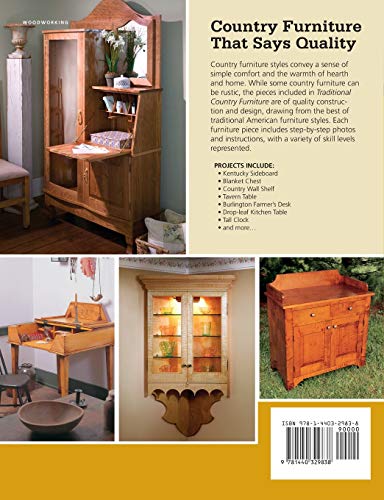 Traditional country furniture woodworking projects book, view 3