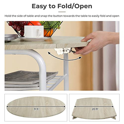 31.5" Drop Leaf Dining Table Set for 2, view 6