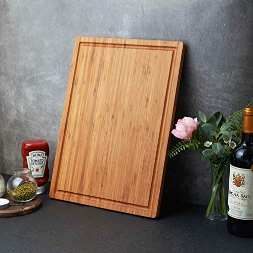 Bamboo Wood Cutting Board for Kitchen, view 7