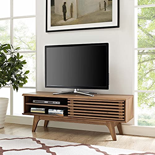 Render 48" Mid-Century Modern Low Profile Media Console TV Stand, 48 Inch, view 3