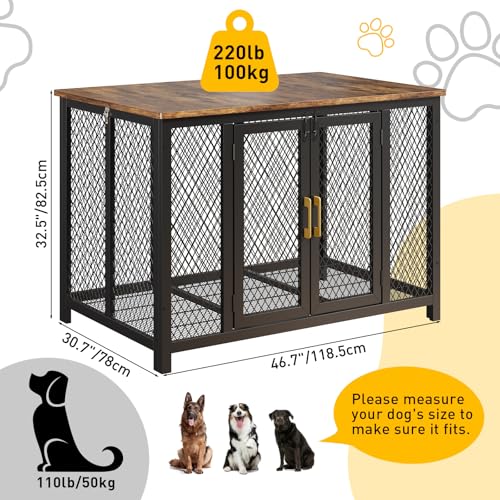 48 Inch Dog Crate Furniture for Large Dogs, view 3
