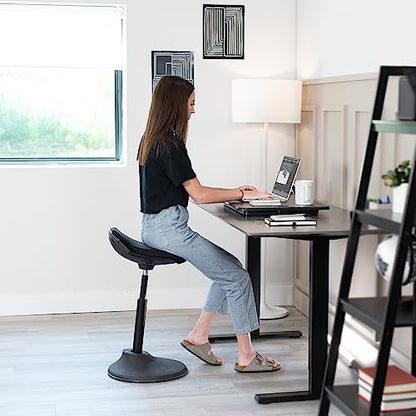 VIVO Black 26 in Single Top Standing Desk Converter, DESK-V001J, view 7