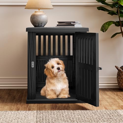 Dog Crate Furniture,Dog Kennel Indoor for Small Dogs,30"x21"x 25", view 2