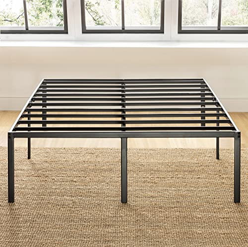 King Size Black Metal Bed Frame with 18 Inch Style, view 5