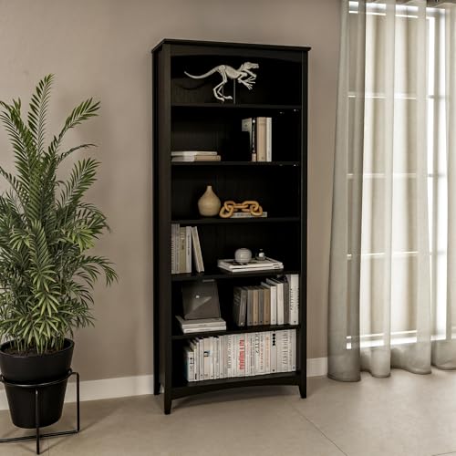 Shaker Style 6 Shelf Bookcase/Solid Wood / 72 inch Tall/Adjustable, view 5