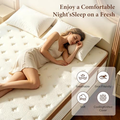 Belhome Full Mattress, 10 Inch Hybrid Mattress in a Box, view 6