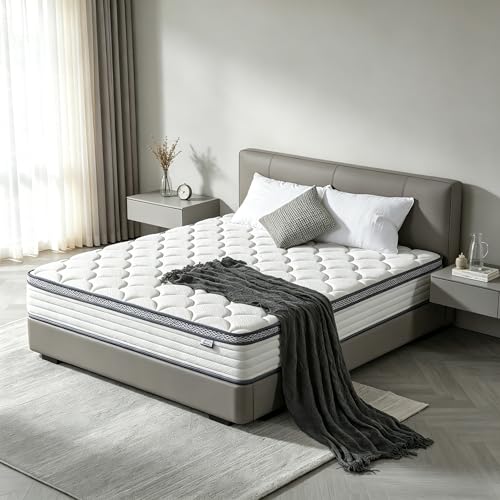 12 Inch Queen Mattress in a Box, Medium Firm Hybrid with Pocket Springs, view 3
