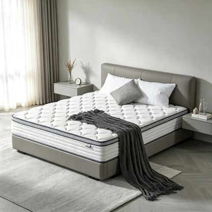 12 Inch Queen Mattress in a Box, Medium Firm Hybrid with Pocket Springs, view 3