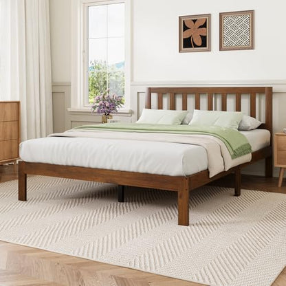 12 Inch Queen Bed Frame with Headboard, view 2