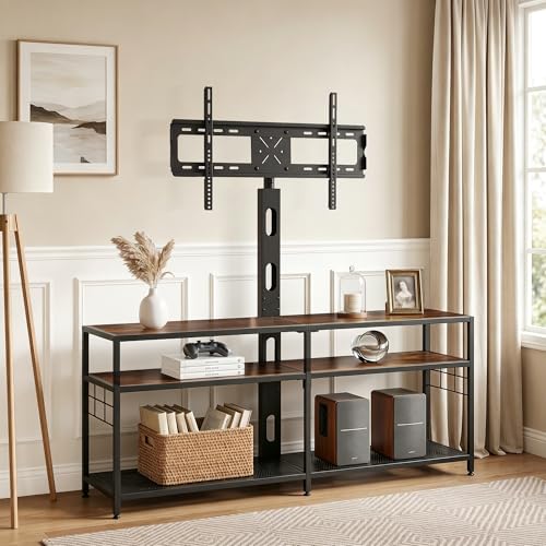 TV Stand with Mount, Universal Swivel TV Console for 32-75 inch TVs, view 5