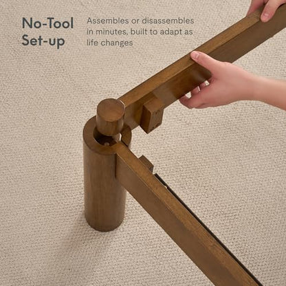 FLEXISPOT Hako G2 Japanese Joinery Bed Frame King, No-Tool Assembly, view 5