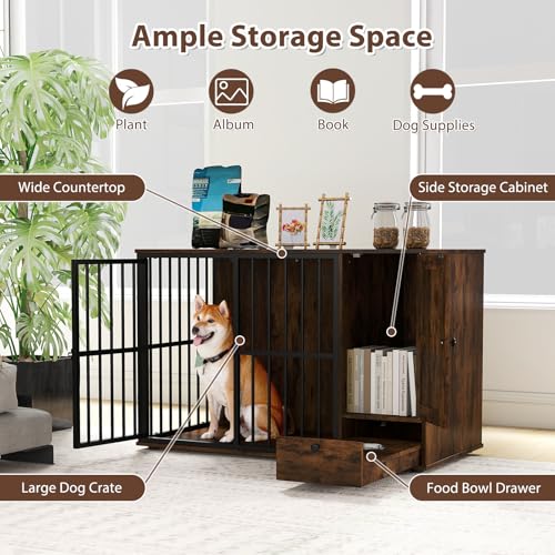 47.5-inch Dog Crate Furniture, view 6