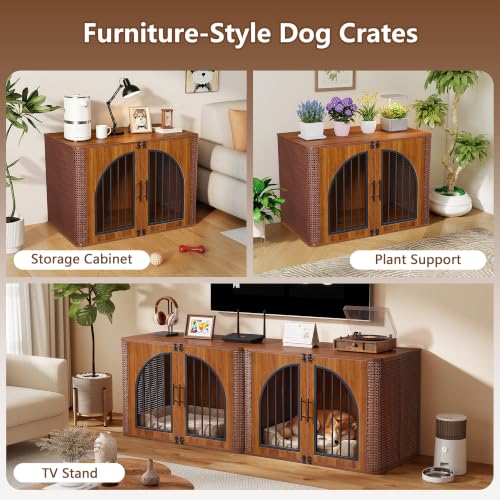 39" Large Dog Crate Furniture, view 6