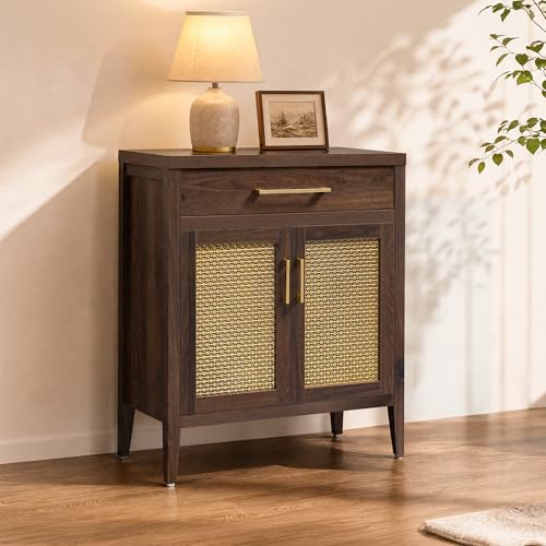 30" Sideboard Buffet Cabinet with Adjustable Shelf, Espresso Walnut, view 4
