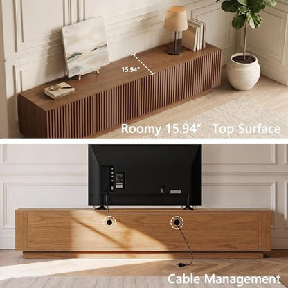 86.61" Mid-Century Modern TV Stand for TVs up to 85", view 6