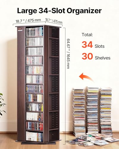 Media Storage Cabinet, CD Rack Tower, view 5