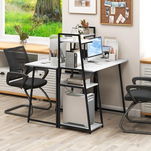 Computer Desk with 4-Tier Storage Shelves, view 8