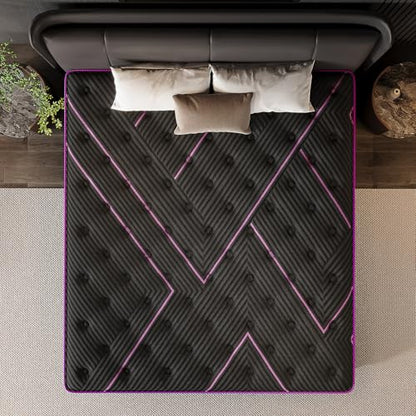 Queen Mattress 12 Inch Hybrid, Cooling-Gel Foam & Pocket Springs, view 6
