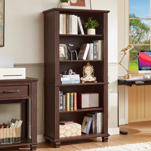 70" Tall Walnut Bookshelf, view 4