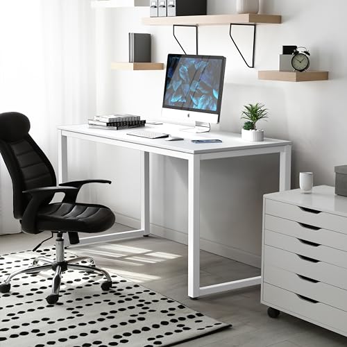 48-Inch Commercial-Grade Office Computer Desk, White