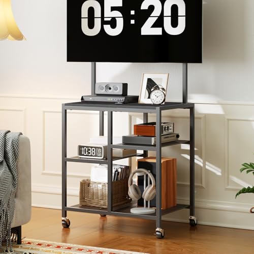 Small TV Stand with Wheels and Mount for 50 Inch TVs, view 2