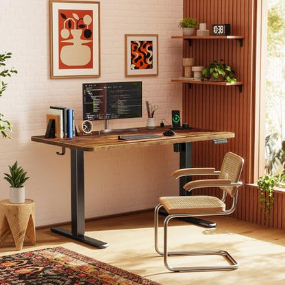 Electric Standing Desk with Power Outlets and USB-C Port, view 3