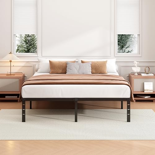 12 Inch Full Bed Frame, Under Bed Storage, Black, view 6