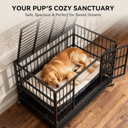 48-Inch Heavy Duty Dog Crate for Large Dogs, view 7