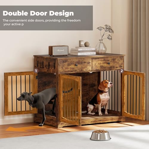 Dog Crate Furniture, Wooden Dog Kennel Furniture, view 6
