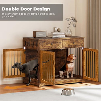 Dog Crate Furniture, Wooden Dog Kennel Furniture, view 6