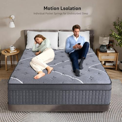 Queen Mattress, 12 Inch Queen Size Mattresses in a Box, view 6
