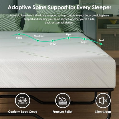 4 Inch Sofa Mattress Full Size, Gel Memory Foam Infused, with Removable Washable Cover, for Sleeper Sofas, Pull Out Bed, Guest Room, RVs, Boats