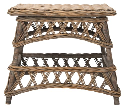 SAFAVIEH Home Collection Sora Natural Wicker Accent Table