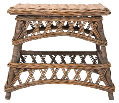 SAFAVIEH Home Collection Sora Natural Wicker Accent Table