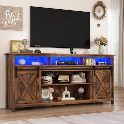 70" LED Farmhouse TV Stand for 80/75/70 Inch TVs, view 2