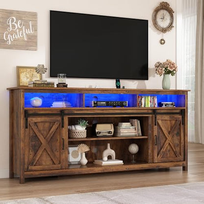 70" LED Farmhouse TV Stand for 80/75/70 Inch TVs, view 2