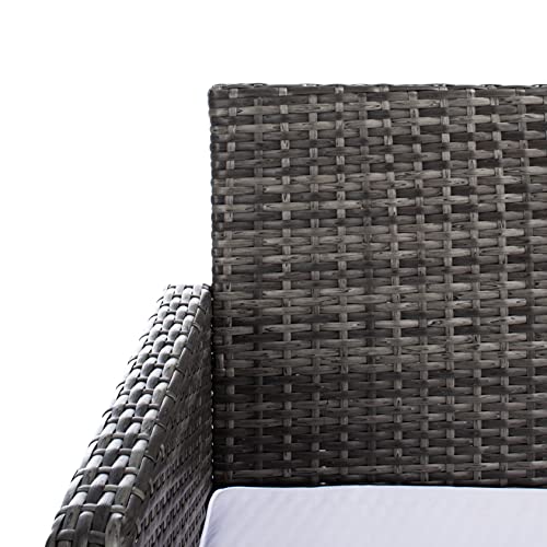 Aboka Grey Brown/White Cushions Outdoor Patio Set, view 5