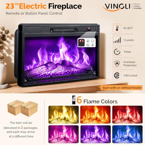 70" Fluted Fireplace TV Stand for 80" TVs, view 7