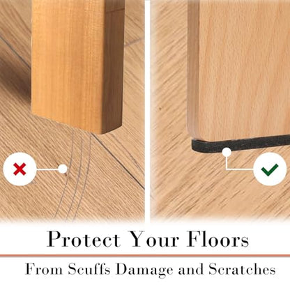 Non Slip Furniture Pads - Furniture Grippers for Hardwood Floors, 30 PCS Brown Non Skid Pads for Furniture Legs, Self Adhesive Rubber Furniture Floor Protectors - Keep Furniture in Place