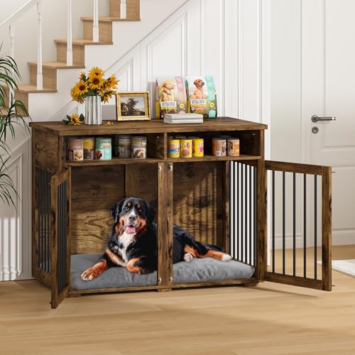 Furniture Dog Crate for Two Dogs, view 4