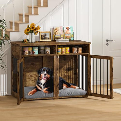 Furniture Dog Crate for Two Dogs, view 4
