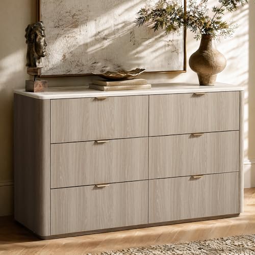 6 Drawer Dresser for Bedroom, view 2